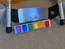 Load image into Gallery viewer, LGBTQ+ Pride Push Button Rank Badge