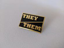 Load image into Gallery viewer, Pronoun Pin - Hard Enamel