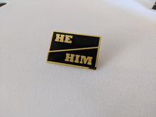 Load image into Gallery viewer, Pronoun Pin - Hard Enamel