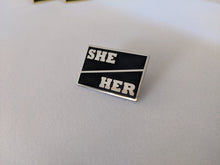 Load image into Gallery viewer, Pronoun Pin - Hard Enamel