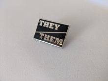 Load image into Gallery viewer, Pronoun Pin - Hard Enamel