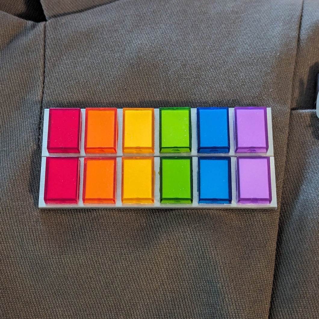 Rainbow Director Pride Flag Rank Badge