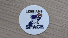 Load image into Gallery viewer, Lesbians In Space - Die Cut Vinyl Sticker
